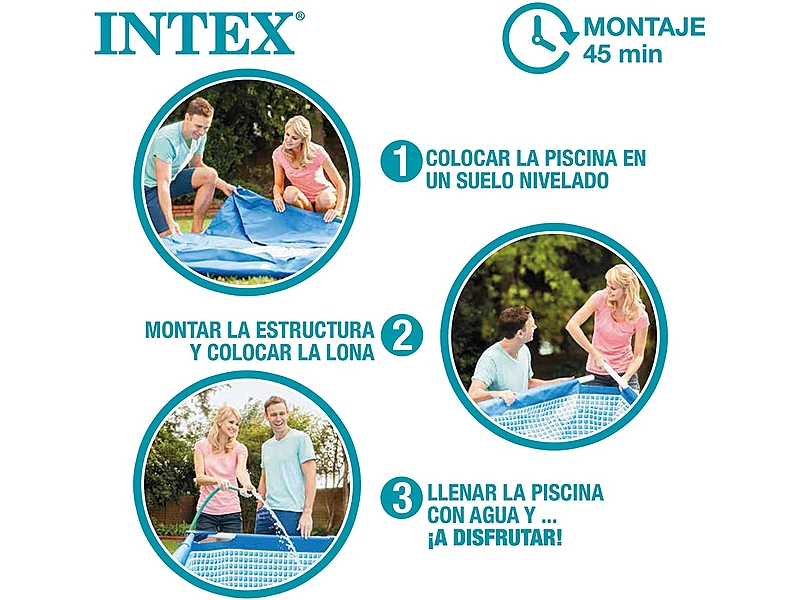 Intex 26790NP (400x200x122 cm, 8.418 litros, con depuradora, filtro tipo A)