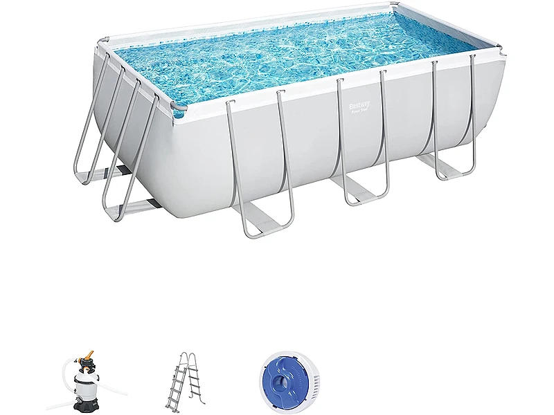 Bestway 56457 (412x201x122 cm, con depuradora de arena de 3.028 litros/hora)